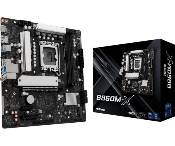 Asrock B860M-X lga1851 ddr5 emaplaat