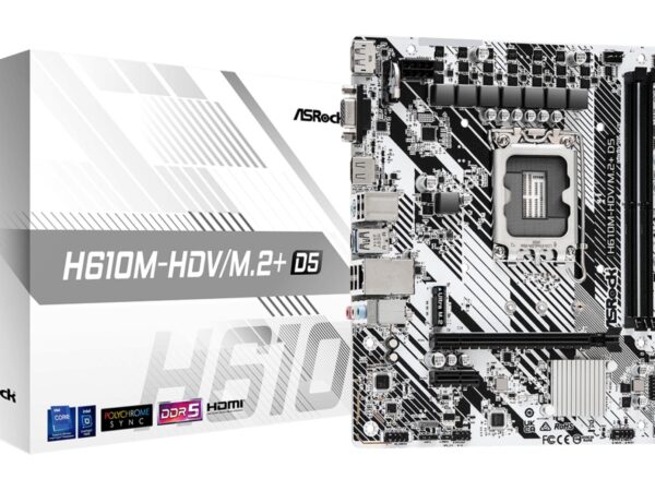 ELKO: 1433291 ASRock emaplaat H610M-HDV/M.2+D5 DDR5 LGA1700 Micro-ATX