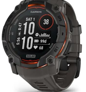 ELKO: 1434750 Garmin | Instinct 3 Solar nutikell | 010-02935-00 | Must/Charcoal