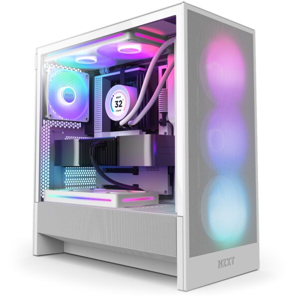 Nzxt H5 Flow RGB 2024 valge arvutikorpus CC-H52FW-R1