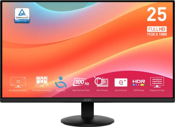 MSI PRO MP252L 24,5” IPS Full HD Monitor 100Hz
