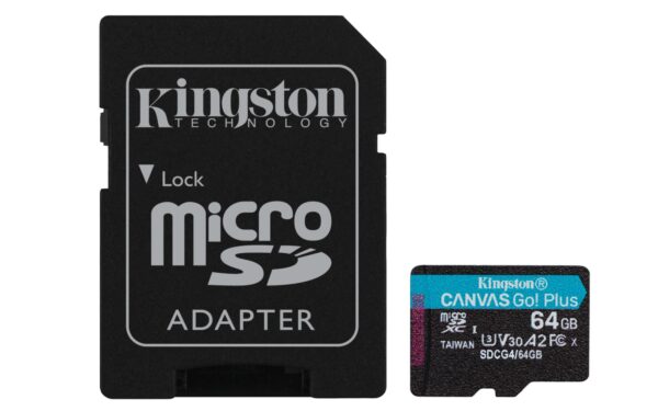 Kingston | microSDXC mälukaart 64GB | UHS-I adapteriga | SDCG4/64GB