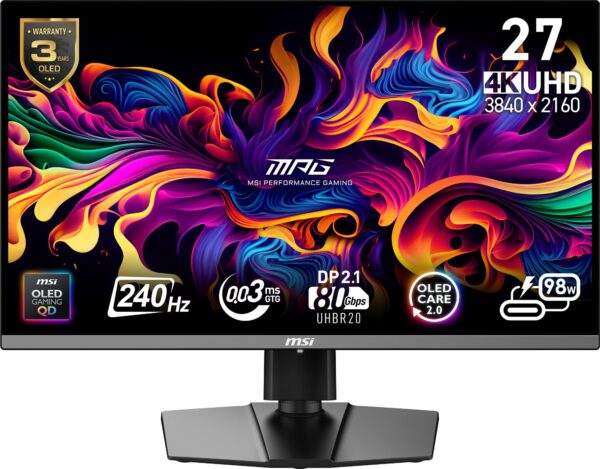 ELKO: 1437934 MSI MPG 272URX 27” QD-OLED 4K mängurimonitor