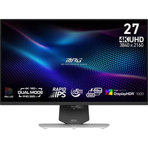 ELKO: 1437937 MSI MPG 274URDFW E16M 27" 4K mängurimonitor (valge)