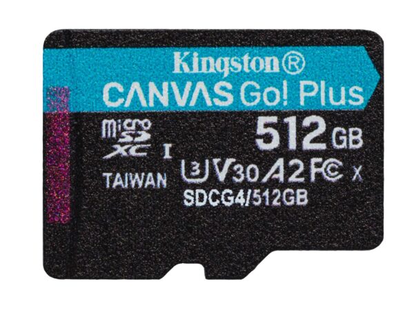 Kingston | microSDXC mälukaart 512GB | UHS-I | SDCG4/512GBSP