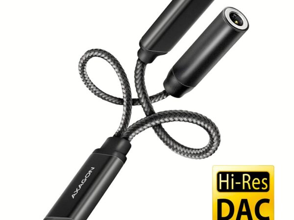 Axagon USB-C helikaardi adapter 3.5mm DAC ADA-HCPD