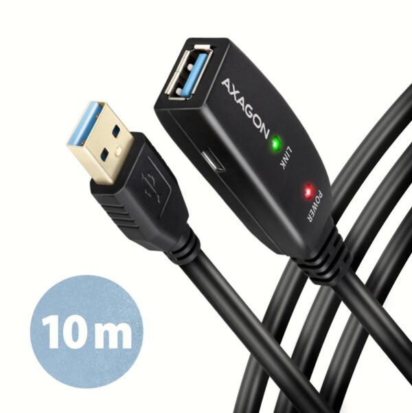 ELKO: 1438591 Axagon | USB3.2 aktiivne pikendus A-M/A-F 10m | ADR-310