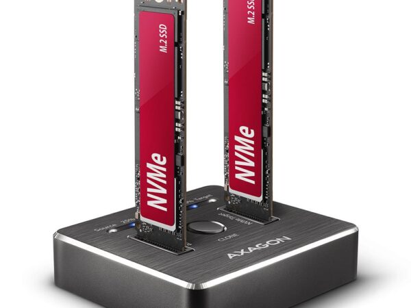 Axagon SSD dokk USB-C 2x M.2 NVMe