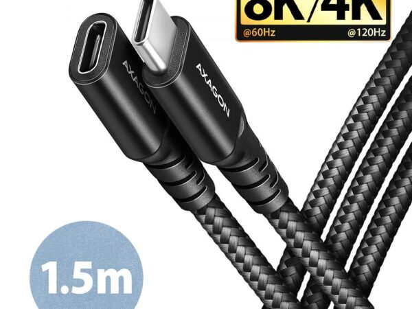 ELKO: 1438657 Axagon | USB-C pikenduskaabel | BUCM32-CF15AB | 1.5m | Must