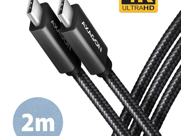 ELKO: 1438662 Axagon | USB-C to USB-C kaabel | BUCM32-CM20AB | 2m | 100W | Must