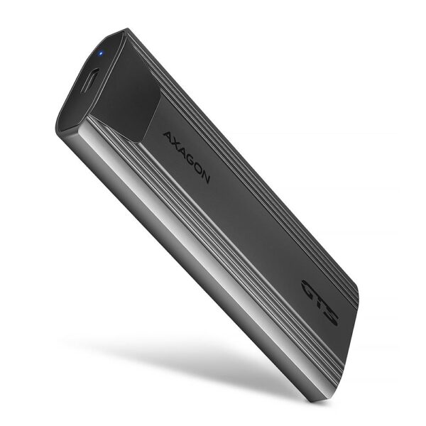 Axagon M.2 NVMe/SATA USB-C korpus EEM2-GTS2
