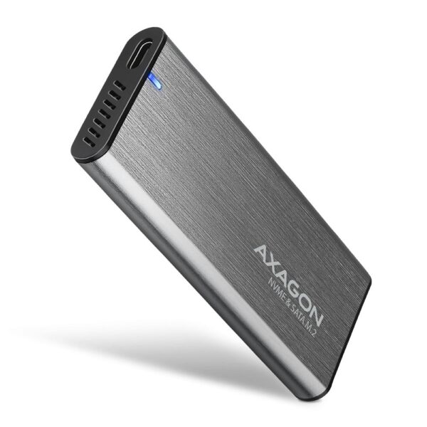 Axagon M.2 NVMe/SATA SSD korpus USB-C EEM2-SG2