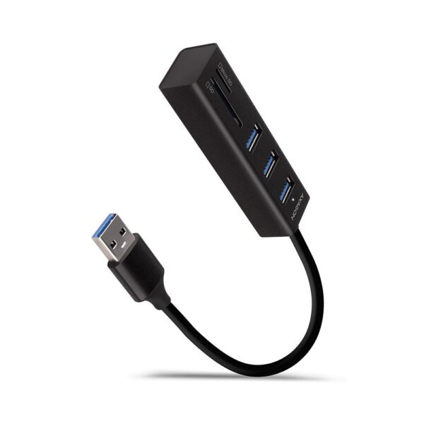ELKO: 1438749 Axagon USB 3.2 jaotur 3-port + SD/microSD 0.2m HMA-CR3A