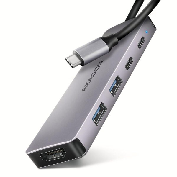 Axagon USB-C jaotur 5in1 0.15m HMC-5H60
