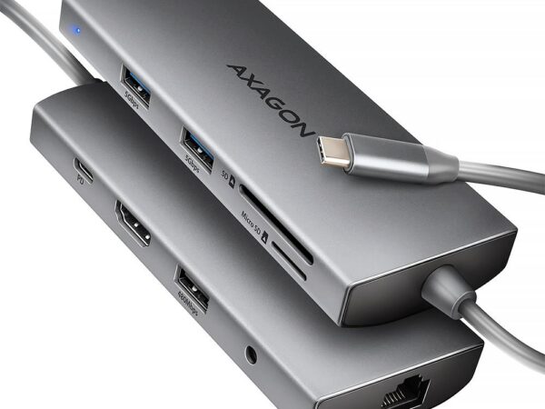 ELKO: 1438769 Axagon USB-C jaotur 9in1 5Gbps HMC-8HLSA