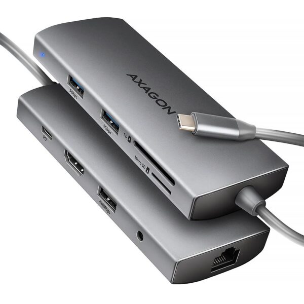 ELKO: 1438769 Axagon USB-C jaotur 9in1 5Gbps HMC-8HLSA