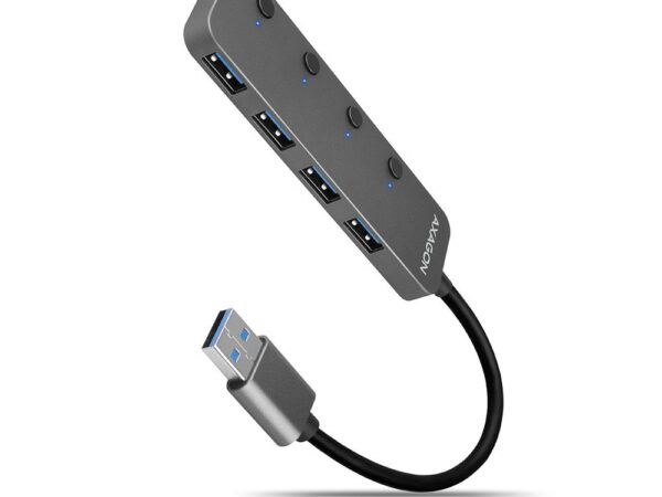 ELKO: 1438789 Axagon USB hub switch 4-port 0.2m HUE-MSA