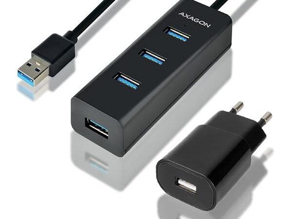 ELKO: 1438794 Axagon USB 3.0 jaotur 4-port laadimisega HUE-S2BP