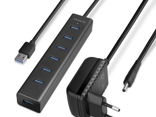 ELKO: 1438797 Axagon USB 3.0 jaotur 7-port laadimisega HUE-SA7BP