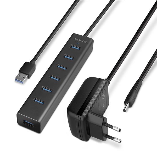 ELKO: 1438797 Axagon USB 3.0 jaotur 7-port laadimisega HUE-SA7BP