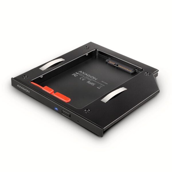 Axagon 2.5" SSD/HDD caddy DVD slot RSS-CD09