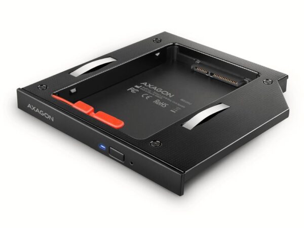 Axagon 2.5" SSD/HDD caddy DVD slot RSS-CD12