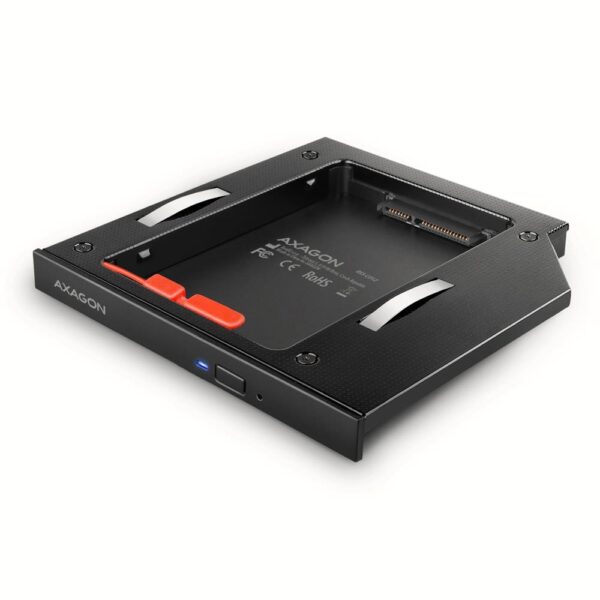 Axagon 2.5" SSD/HDD caddy DVD slot RSS-CD12