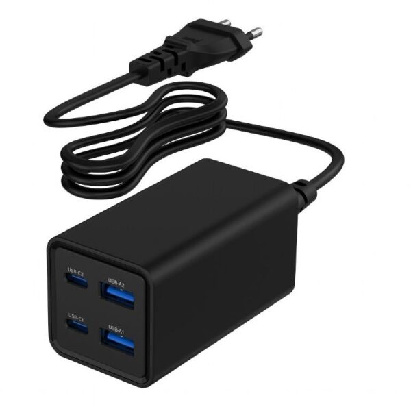 ELKO: 1439778 Gembird universaallaadija 4-port 65W TA-UC-2A2C-PD65-01-BK