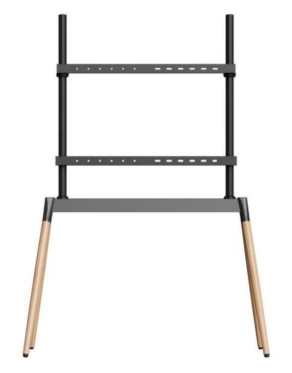 Gembird | Põrandastatiiv | TVS-86F-01-BK | 55-86" | Must/Puit