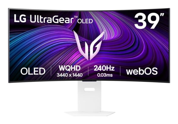 ELKO: 1439878 LG 39” kumer OLED mängurimonitor 39GX90SA-W valge
