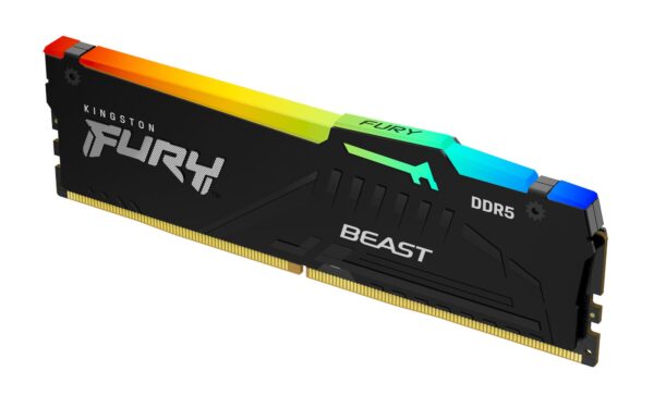 Kingston Fury Beast RGB Black 32GB DDR5-6000 mälu must