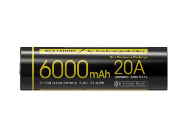 ELKO: 1440869 Nitecore Li-ion aku 3.6V 6000mAh NL2160HPI