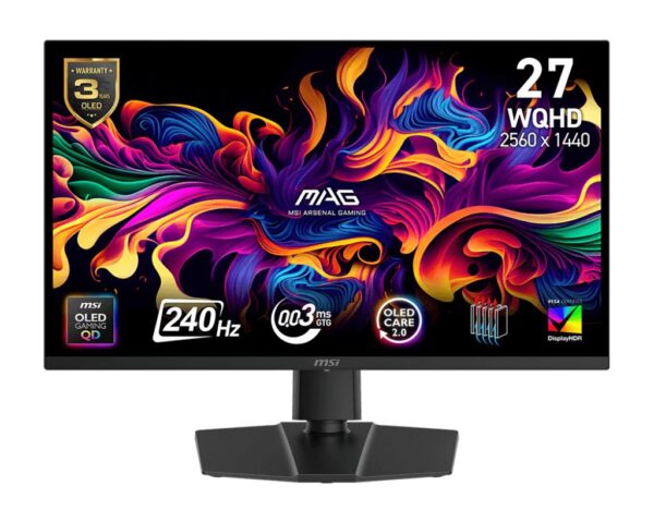 ELKO: 1441352 MSI MAG 273QP 26.5” QD-OLED mängurimonitor must