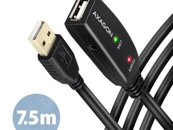 Axagon | USB2.0 aktiivne A-M/A-F pikendus 7m | ADR-207