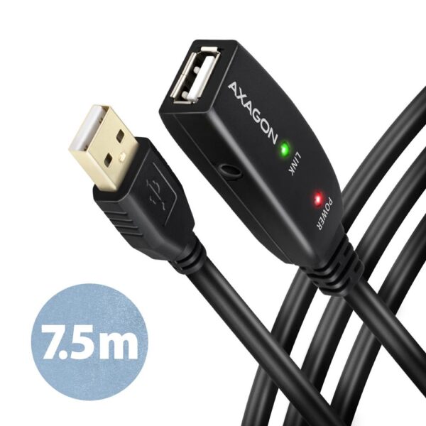 ELKO: 1442051 Axagon | USB2.0 aktiivne A-M/A-F pikendus 7m | ADR-207