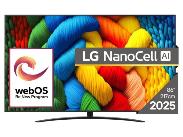 LG 86NANO81A3A | 86” NanoCell 4K Smart TV | webOS | UHD | WiFi | Bluetooth