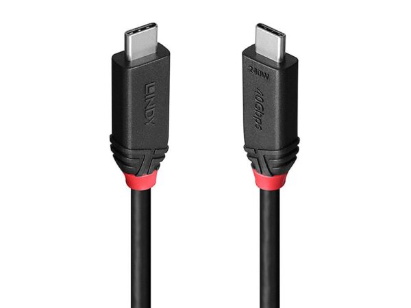 Lindy | USB4 Type-C kaabel 240W 1m | Black Line | 37001