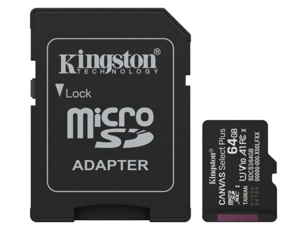 Kingston | microSDXC mälukaart 64GB | UHS-I adapteriga | SDCS3/64GB