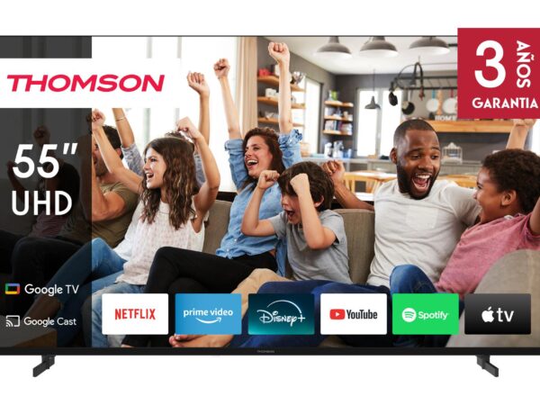 ELKO: 1444037 Thomson 55UG4S14 | 55” QLED 4K Smart TV | Google TV | Must | UHD