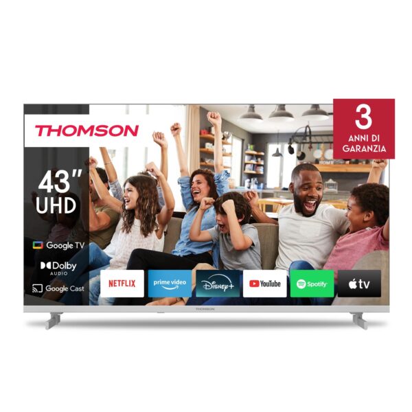 ELKO: 1444051 Thomson 43UG4S14W | 43” QLED 4K Smart TV | Google TV | Valge | UHD