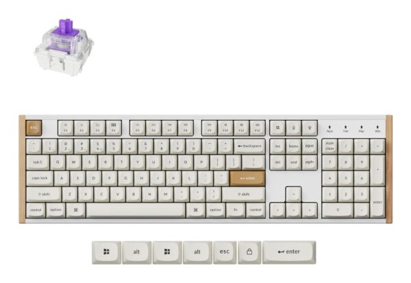 Keychron K10 HE Special Edition juhtmevaba klaviatuur valge