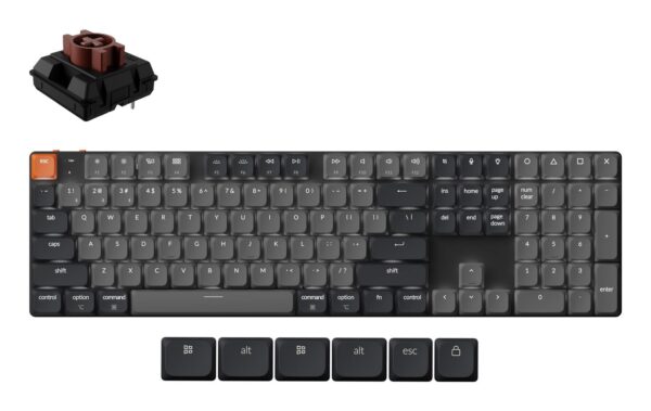 Juhtmevaba klaviatuur Keychron K5 must K5X-A3