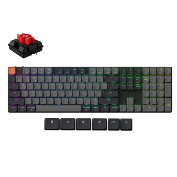 Keychron K5 rgb juhtmevaba klaviatuur must K5X-H1