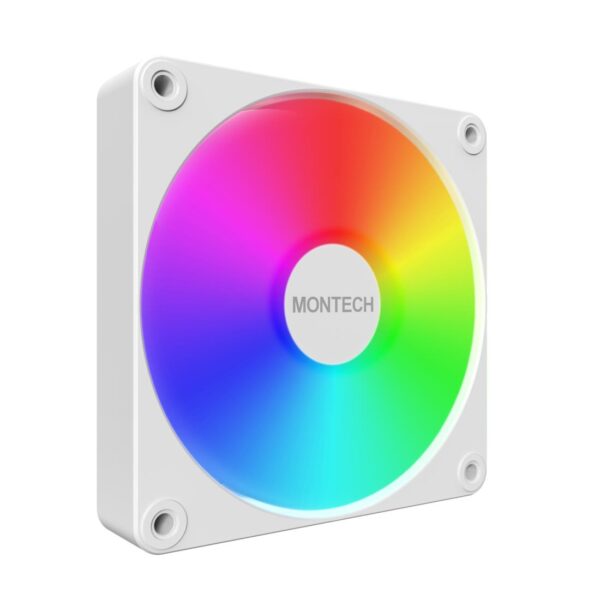 Montech korpuseventilaator GF120R V2 ARGB PWM valge