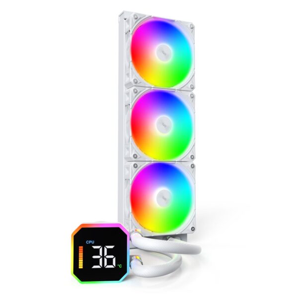 Montech Hyperflow Digital 360 cpu jahuti valge