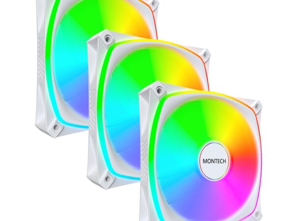 Montech korpuseventilaator RX120 Pro valge 3-in-1