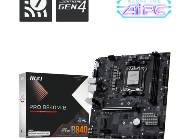 ELKO: 1446365 MSI PRO B840M-B DDR5 AM5 emaplaat