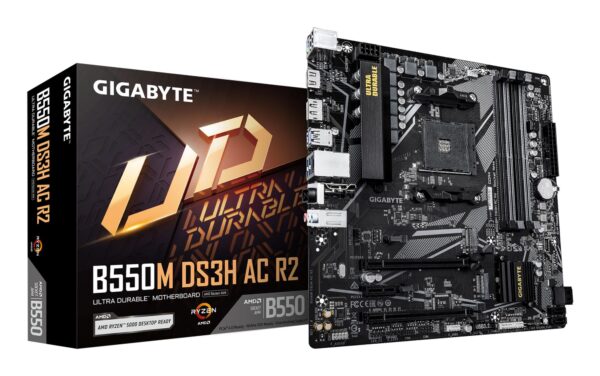 Gigabyte B550M DS3H AC r2 am4 emaplaat