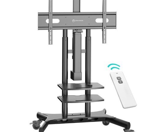 ONKRON | Mootoriga mobiilne statiiv | TS1881E-B | 50-86" | Must