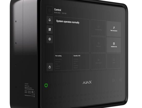 Ajax Fire Hub EN54 tulekahjukeskus must